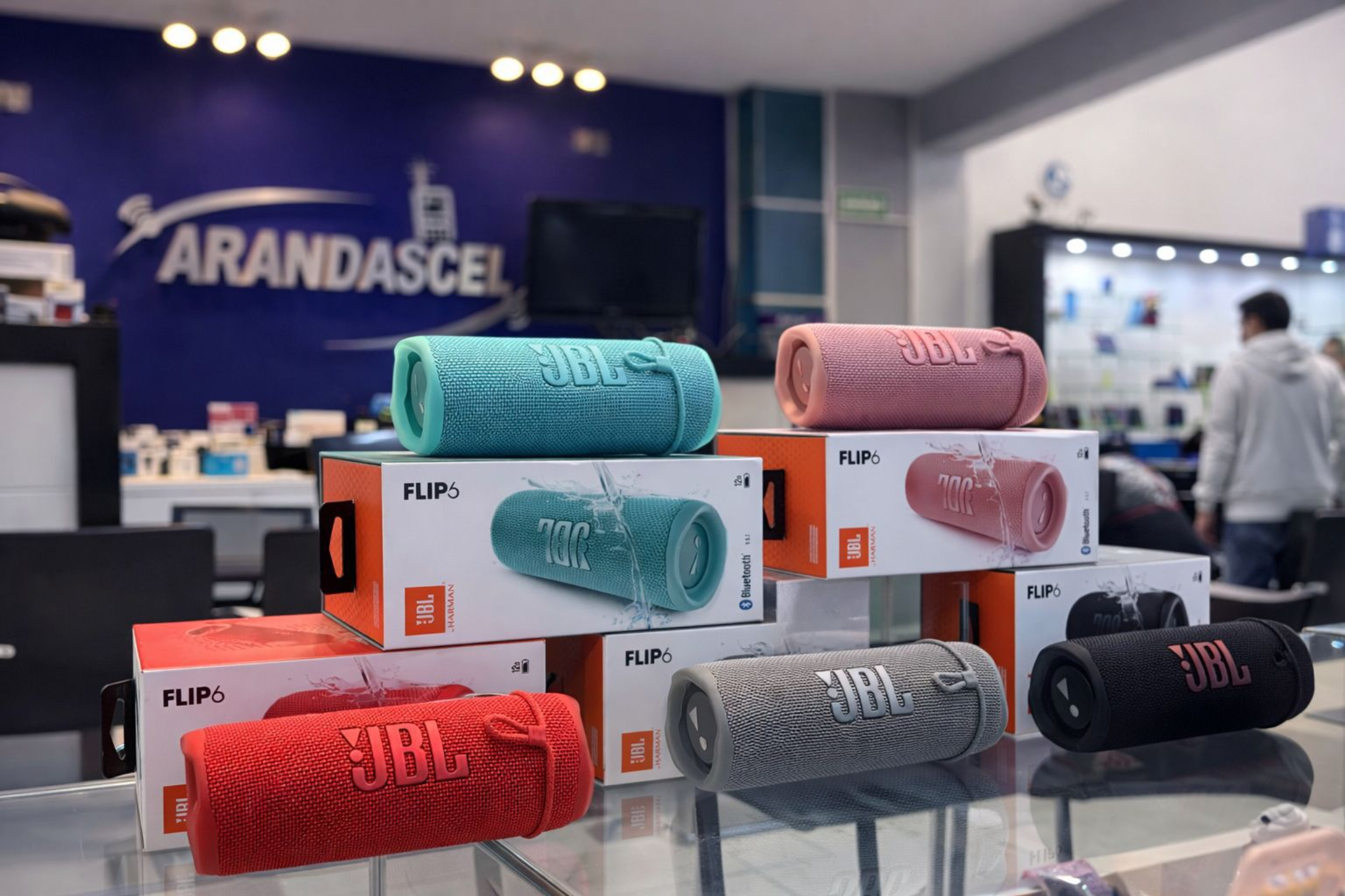 Bocinas JBL Flip en Arandascel